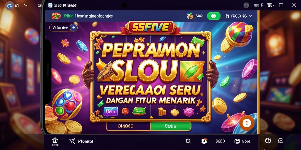 Gameplay menarik slot 55FIVE dengan fitur bonus seru.