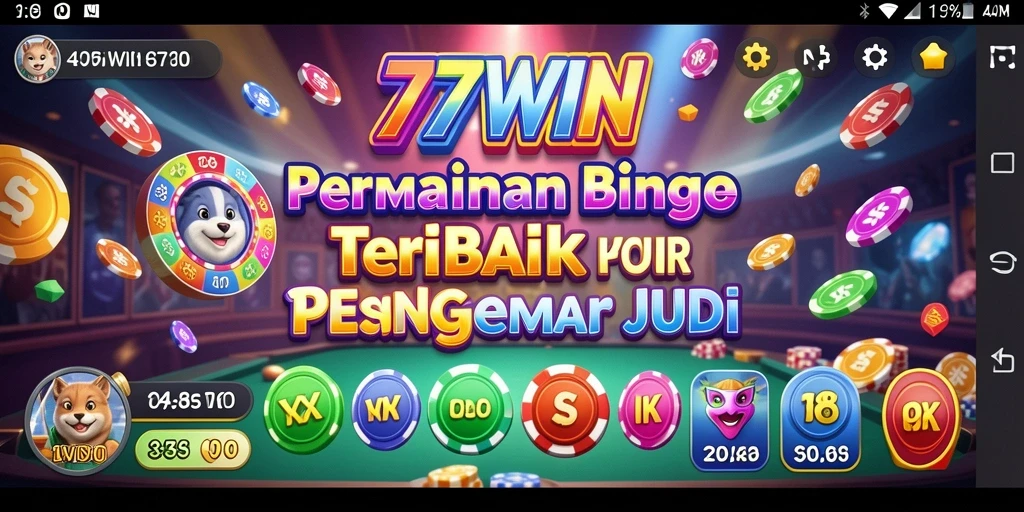 Tampilan gameplay menarik Bingo di 77WIN dengan suasana seru.