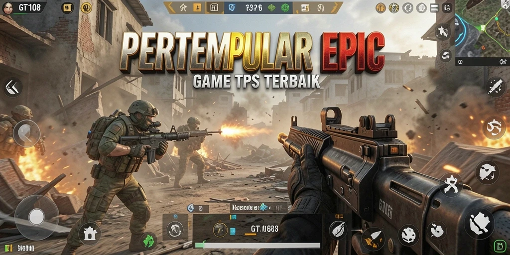 Tampilan gameplay GT108 yang mendebarkan dan penuh aksi.