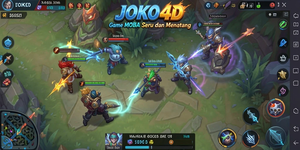 Tangkapan layar gameplay JOKO4D dengan pertarungan seru.