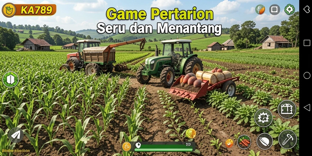 Tampilan gameplay KA789 yang seru dan interaktif saat bertani.
