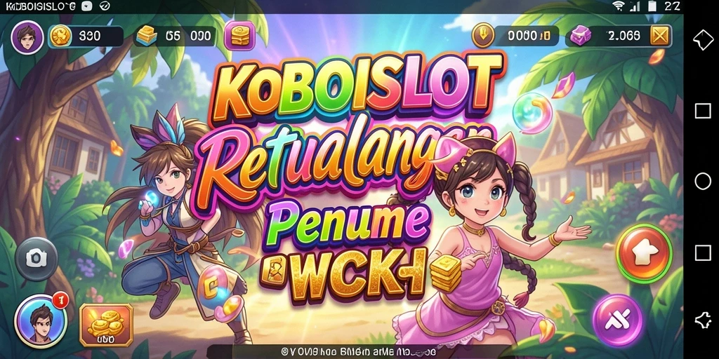 Screenshot KOBOISLOT menunjukkan aksi slot yang seru dengan karakter anime.