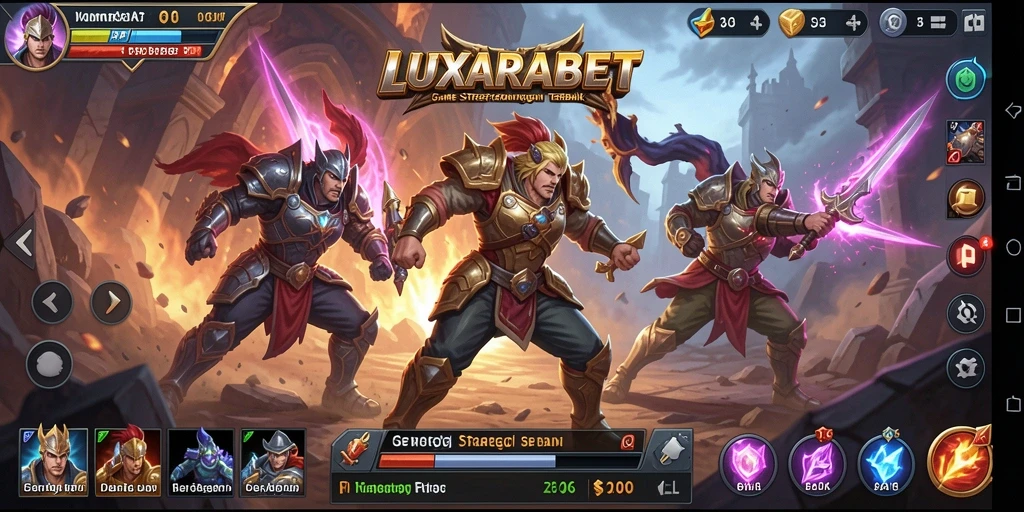 Tampilan gameplay yang seru dan menantang di LUXARABET.