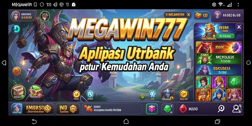 Tampilan antarmuka MEGAWIN777 yang intuitif dan mudah digunakan.