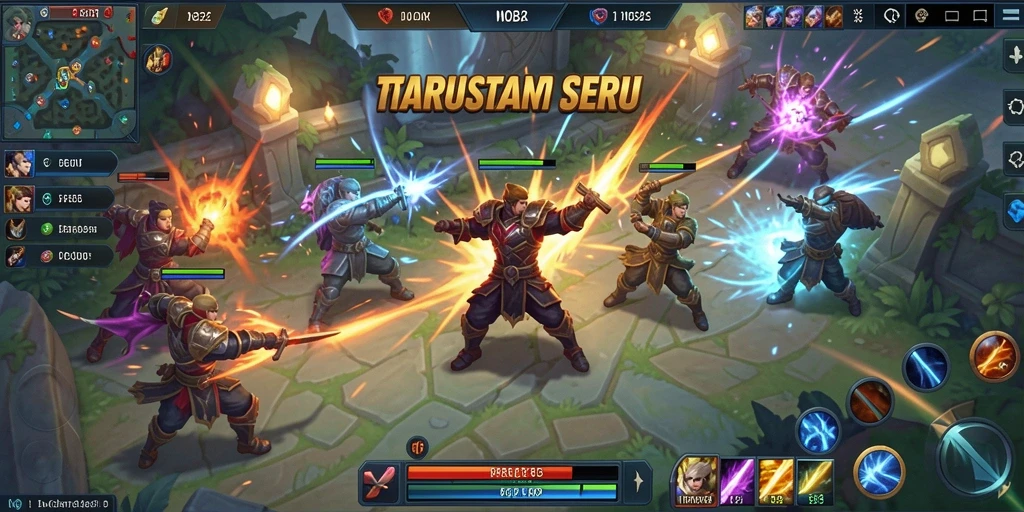 Gameplay seru di N32 menampilkan pertarungan MOBA yang menegangkan.