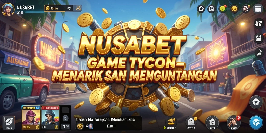 Tampilan gameplay NUSABET yang menarik dan interaktif.