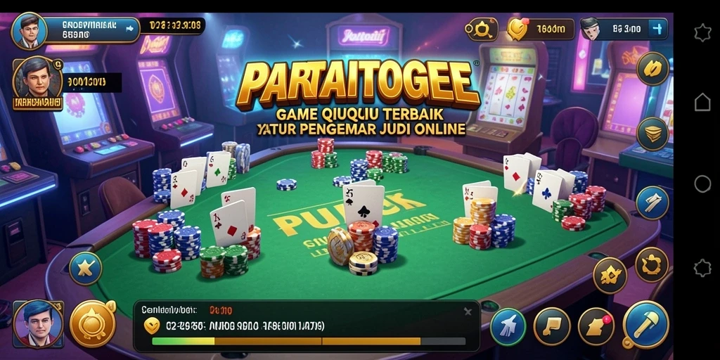 Gameplay seru dari PARTAITOGEL menampilkan pemain bertaruh di meja QiuQiu.