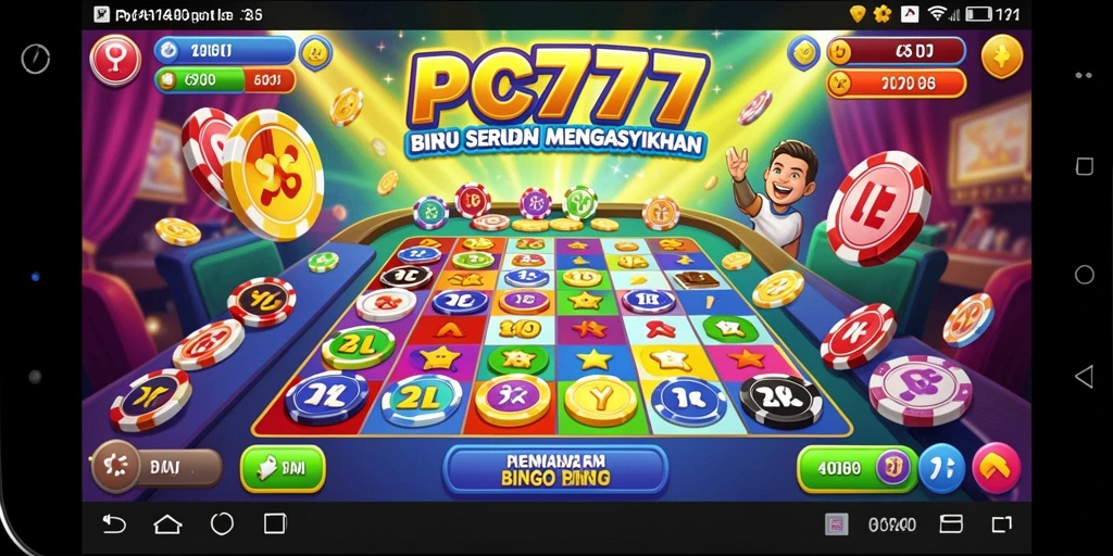 Gameplay seru Bingo di PC777 dengan fitur interaktif.