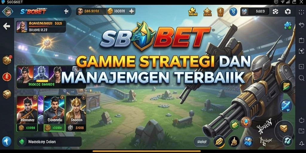 Tampilan screenshot SBOBET menunjukkan aksi gameplay strategi yang memukau.